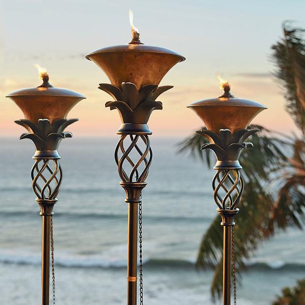 set-of-2-pineapple-torches---replacement-snuffers---frontgate/