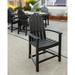 POLYWOOD® Classic Adirondack Dining Chair Plastic/Resin in Black | 39 H x 24.75 W x 24 D in | Outdoor Dining | Wayfair ADD200BL