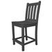 POLYWOOD® Traditional Garden Counter Side Outdoor Chair Plastic in Gray | 41.75 H x 17 W x 22 D in | Wayfair TGD101GY