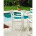 POLYWOOD® La Casa Café Dining Outdoor Arm Chair Plastic/Resin in Black | 34 H x 24.5 W x 22 D in | Wayfair TD200BL