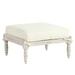 Ceylon Whitewash Ottoman with Cushion - Ballard Designs - Ballard Designs