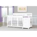 Storkcraft Portofino 5-in-1 Convertible Crib & Changer Wood in White/Yellow | 43.11 H x 32.91 W x 26.25 D in | Wayfair 04586-471