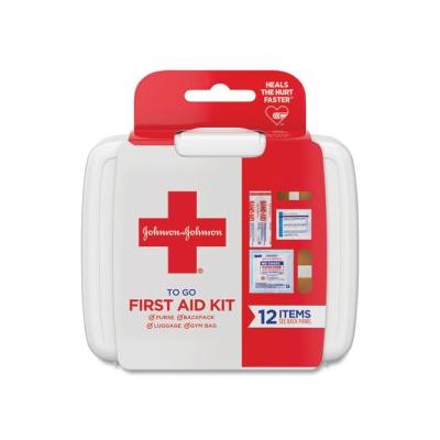 "Red Cross Mini First Aid To Go Kit, Plastic Case, 12 Piece Kit, JOJ8295 | by CleanltSupply.com"