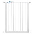 Munchkin Lindam Alloy Steel Stair Gate, Tall Stair Gate 91.4cm, Easy Fit Deluxe Toddler & Baby Gate, Stair Gate Pressure Fit Baby, dog Gate, Stairs & Doorways, No Screws Child Gate 76-82cm White