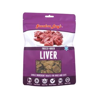 Grandma Lucy's Freeze-Dried Singles Liver Dog & Cat Treats, 2.5-oz bag