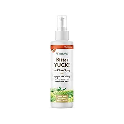 NaturVet Bitter YUCK! No Chew Dog, Cat & Horse Spray, 8-oz bottle