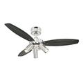Westinghouse Lighting 72290 Jet Plus Three-Light 105 cm Three-Blade Indoor Ceiling Fan, Brushed Nickel Finish with Spot Lights