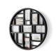 Umbra Luna 4x6 Picture Frame Collage and Wall Décor, Round Multi Picture Frame, Holds nine 4x6" Photos, Black