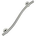 Homecraft Grab Rails with Polished Stainless Steel, Safety Support Grab Bar for Bathroom and Around the Home, Mobility Aid for Elderly, Disabled, and Handicapped, Curved, 450 mm