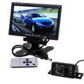 BW Car Parking Kits - 7" TFT Color LCD 2 Video Input Car Rear View Headrest Monitor DVD VCR Car Monitor+LED Car Rearview Reverse Reversing Waterproof Colour Video Camera