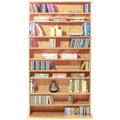 WATSONS HARROGATE - 760 CD / 318 DVD/Blu-ray Media Storage Shelves - Pine