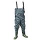 Shakespeare Sigma Nylon Chest Wader, Overalls, Waders, For Wading , Fly Fishing , Hunting , Muck Work, Unisex, Grey/Green, EU 44 | UK 10 |US 11