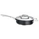 Circulon Infinite Saute Pan with Lid 24cm - Non Stick Induction Suitable Deep Frying Pan with Stainless Steel Lid, Base & Handles, Premium Dishwasher Safe, Heavy Gauge Hard Anodised Cookware