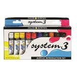 Daler-Rowney System3 Acrylics - Intro Set 10 Colors 22 ml tubes