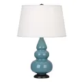 Robert Abbey Small Triple Gourd Table Lamp Lamp With Metal Base - OB31X