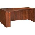 Lorell Essentials Series Desk Shell Wood in Brown/Red | 29.5 H x 35.4 D in | Wayfair 69911