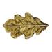 Notting Hill Leaves 2.25" Novelty Knob Metal in Yellow | 2.25 H x 1.25 W in | Wayfair NHK-144-AB