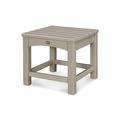 Trex Outdoor Rockport Club 18" Side Table Plastic in Brown | 16 H x 17.75 W x 17.75 D in | Wayfair TXT1818SC