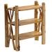 Fireside Lodge Cedar Open Etagere Bookcase, Wood in Brown | 36 H x 40 W x 13 D in | Wayfair 17015