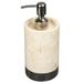 Creative Home Inverary Banded Liquid Soap Dispenser Marble, Metal in Brown | 6.88 H x 3.25 W x 3.25 D in | Wayfair 74623