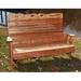 Creekvine Designs Cedar Benches Garden Outdoor Bench Wood/Natural Hardwoods in Brown | 40 H x 48 W x 28 D in | Wayfair WF1105CVD