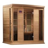 Dynamic Infrared Maxxus Series 4 Person FAR Infrared Sauna in Brown | 75 H x 42 W x 74 D in | Wayfair MX-K406-01 Cedar