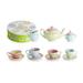 Rosanna Tea For Me Too 13 Piece Child's Teapot Set Porcelain China/Ceramic in Blue/Green/Indigo | 4 H x 7 W x 4 D in | Wayfair 26466