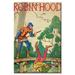 Buyenlarge Robin Hood Graphic Art on Wrapped Canvas in White | 36 H x 24 W x 1.5 D in | Wayfair 0-587-25925-6C2436