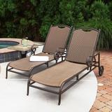 Tortuga Outdoor Stonewick Chaise Lounge Metal in Brown | 40 H x 29 W x 69 D in | Wayfair SW-SL-2PK