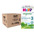 HiPP Organic 3 Growing up Baby Milk Powder Formula, From 12 Months, 600g (Pack of 4)