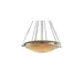 Justice Design Group Clouds Bowl Suspension Light with Ring-Small - CLD-9692-35-DBRZ