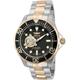 Invicta Men's Automatic Watch with Black Dial Analogue Display and Multicolour Stainless Steel Plated Bracelet 13708