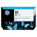 HP Original C4872A Ink Cartridge No 80 Cyan 175Ml