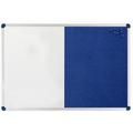 Nobo Classic Combination Board with Magnetic Drywipe and Felt Surface (Felt/Painted Steel) (900x600 mm)
