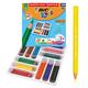 BIC Kids Evolution ECOlutions Triangular Colouring Pencils - Classpack of 144 Pencils for School and Drawing - Assorted Colours