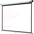 Nobo Wall & Ceiling Mount Projection Screen, Portable Lightweight Hanging Matte White Projector Surface, Wide Screen, Adjustable Height, Manual Pull Down, 1750 x 1325mm, 1902392