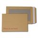 EPOSGEARÂ® A5 / C5 PIP 238mm x 163mm Brown/Manilla Strong Hard Card Board Backed Peel and Seal Printed Please Do Not Bend Envelopes (250)