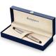 Waterman Expert Rollerball Pen | Stainless Steel with 23k Gold Trim | Fine Point | Black Ink | Gift Box