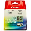 Canon PG37/ CL38 Ink Cartridge Bundle Pack - Black/Colour