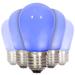 Vickerman 34650 - 1.3 watt 130 volt S14 Medium Screw Base Blue Ceramic LED (5 Pack) Christmas Light Bulbs (X14SC02-5 5/PK)