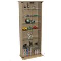 WATSONS BOSTON - 116 DVD/ 344 CD Book Storage Shelves Glass/Collectable Display Cabinet - Oak