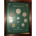 Framed 1957 British Coin Gift Set (Vintage 67th Birthday Year of Birth or Wedding Anniversary Present)