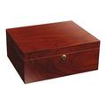 ADORINI Humidor Trieste Deluxe, up to 75 Cigars, Rosewood and Spanish Cedar, with Lock and Precise Hair Hygrometer -Brown-