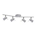 Aries 4 LED Bathroom Spot Light Bar Fitting 7444CC-LED Chrome Satin Silver