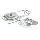 Premier Housewares Food Warmer With Handles Food Warmer Buffet Server Stainless Steel Practical And Durable Buffet Server And Warming Tray 15 x 50 x 23, Silver, 1 Litre