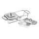 Premier Housewares Food Warmer With Handles Food Warmer Buffet Server Stainless Steel Practical And Durable Buffet Server And Warming Tray 15 x 50 x 23, Silver, 1 Litre