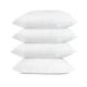 UK Care Direct MRSA Resistant Hospital 4 Pack Pillow - Medical Grade, Wipe Down, Easy Clean, Water-Resistant Polypropylene Cover, Anti-Allergy, Anti-Dust Mite, Fire Retardant, Made in UK - W74 x L48cm