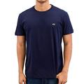 Lacoste Men's Crew Neck Plain Short Sleeve T-Shirt, Blue - Blau (NAVY BLUE 166), 3 (Manufacturer Size: S)