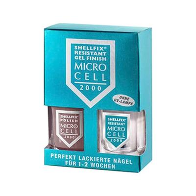 Microcell 2000 Shellfix Resistant Gel Finish Nagellack F2 22 ml Braun