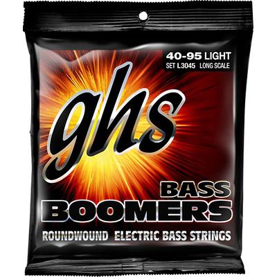 GHS Bass Boomers Nickel-Plated Steel Bass Guitar Strings - Nickel Silver - L3045 SET